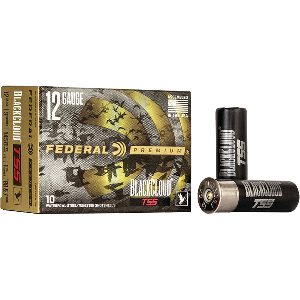 Federal Black Cloud TSS Load 12 Gauge 3 in. 1 1/4 oz. 7/BB Shot 10 rd.