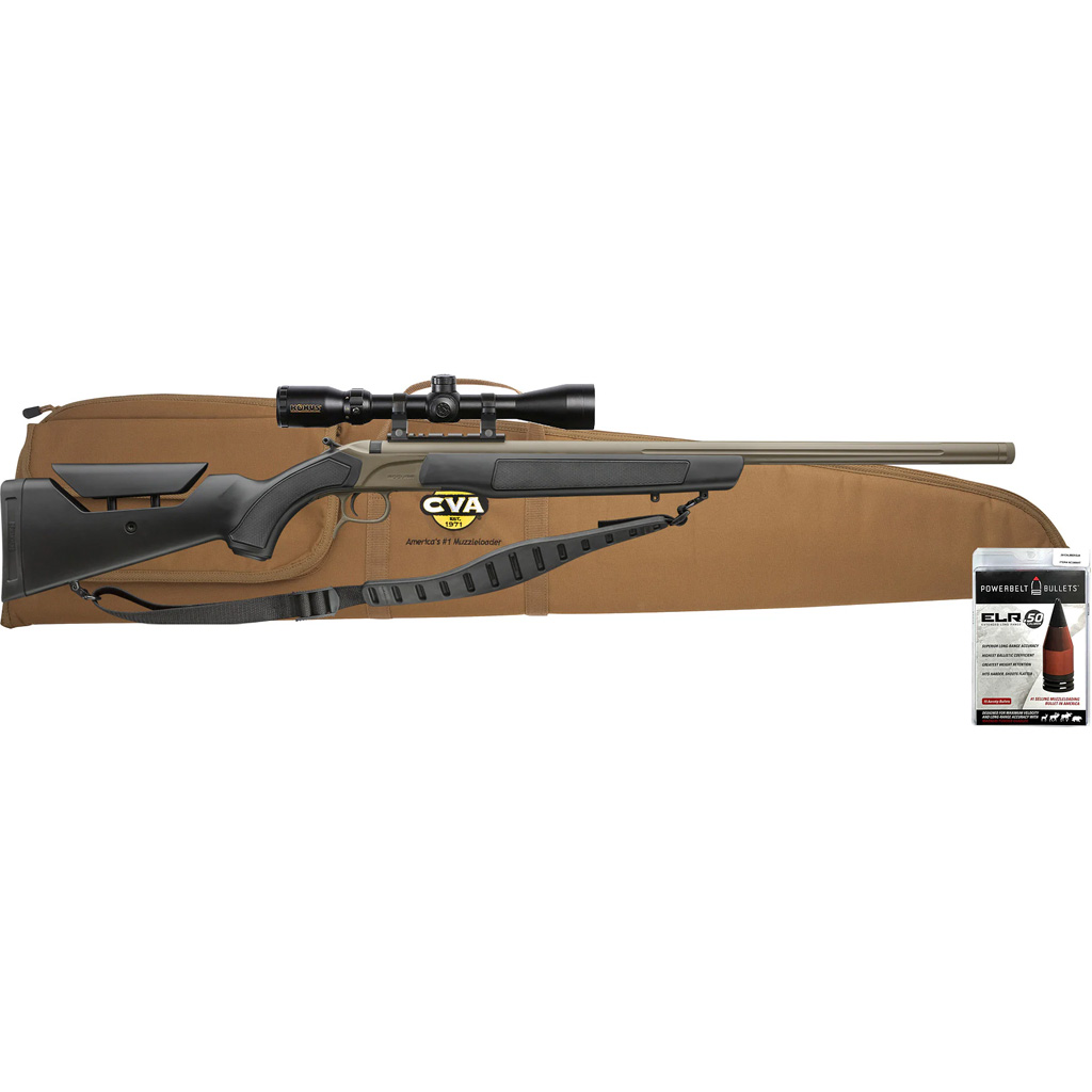 CVA Accura LR-X Muzzleloader Package 50 Cal/330 ELR 30 in. FDE/Black w/ Scope