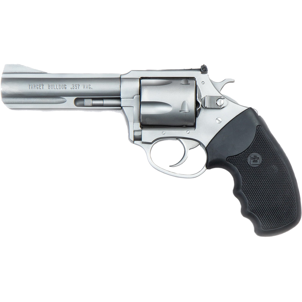 Charter Arms Mag Pug Target Magnum Revolver 357 Mag. Stainless Steel Full Grip 4.2 in. 5 rd.