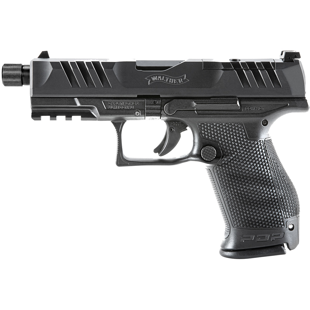 Walther PDP Compact Optic Ready Pro SD Pistol 9mm 4.6 in. Black 10 rd. Threaded
