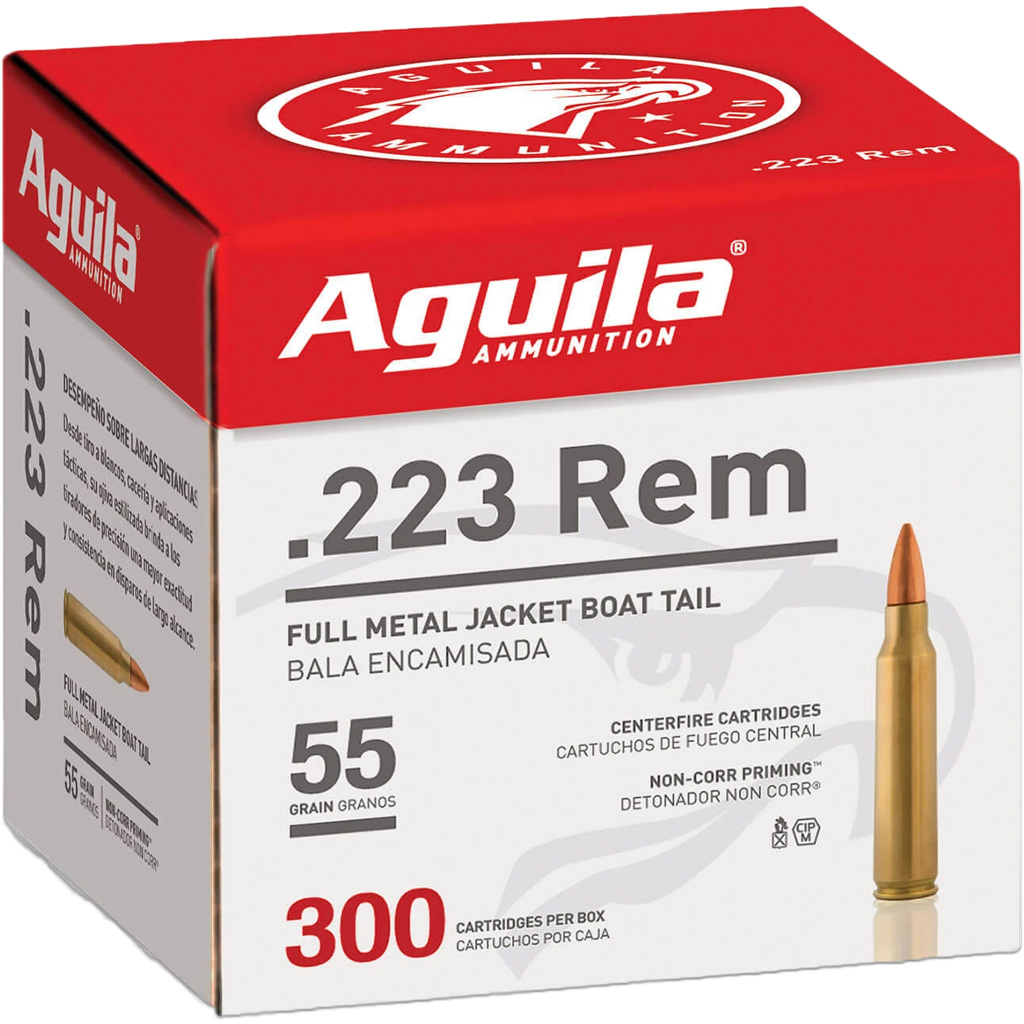 Aguila Rifle Ammo 223 Rem. 55 gr. FMJ 300 rd.