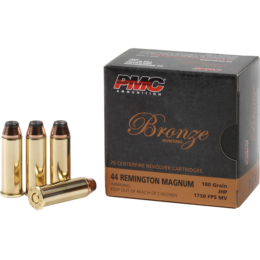 PMC Bronze Pistol Ammo 44 Rem Mag JHP 180 gr. 25 rd.