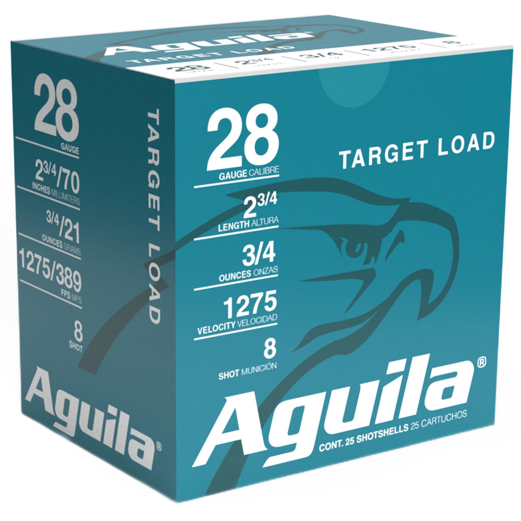 Aguila High Velocity Shotgun Game Load 28 ga. 2.75 in. 3/4 oz. 8 Shot 25 rd.