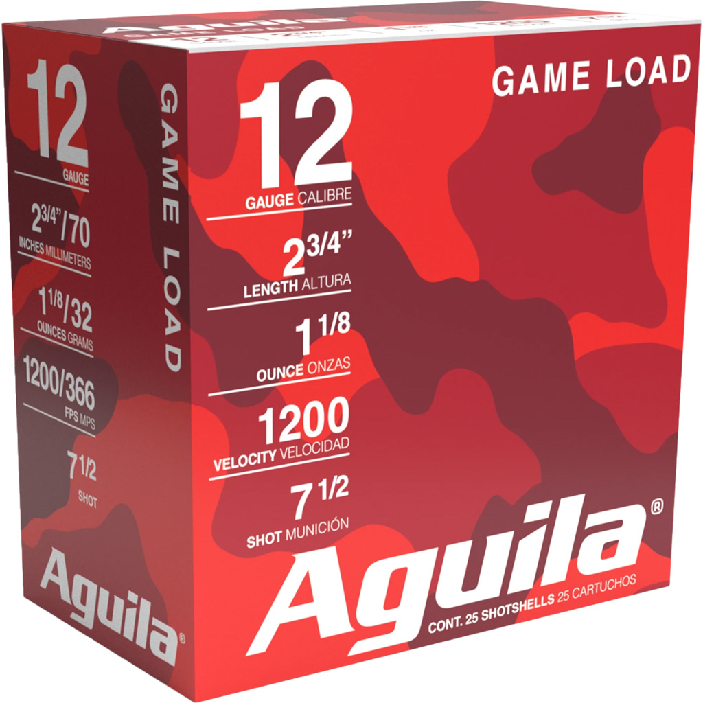 Aguila High Velocity Shotgun Game Load 12 ga. 2.75 in. 1 1/8 oz. 7.5 Shot 25 rd.