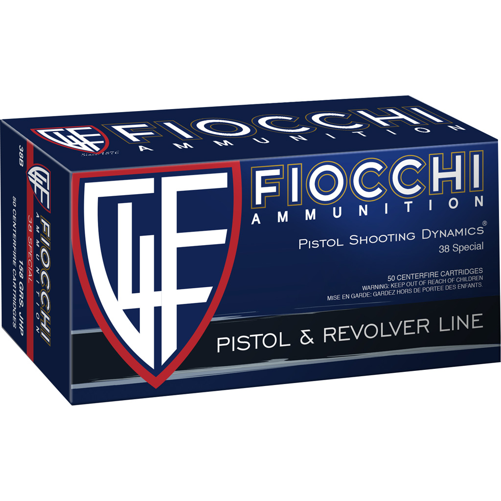 Fiocchi Defense Dynamics Centerfire Handgun Ammo 38 Spl. 158 gr. JHP 50 rd.