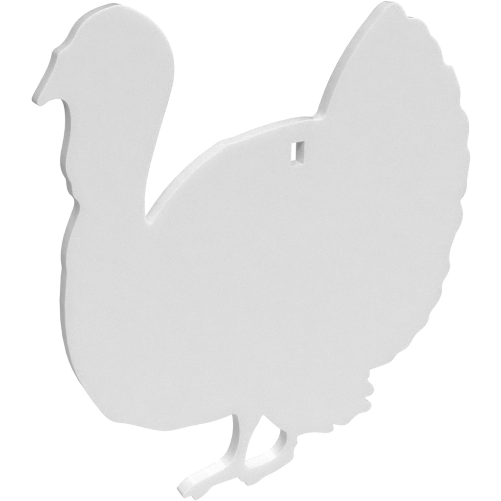 Birchwood Casey Ar500 Silhouette 1-Hole Turkey 3/8"