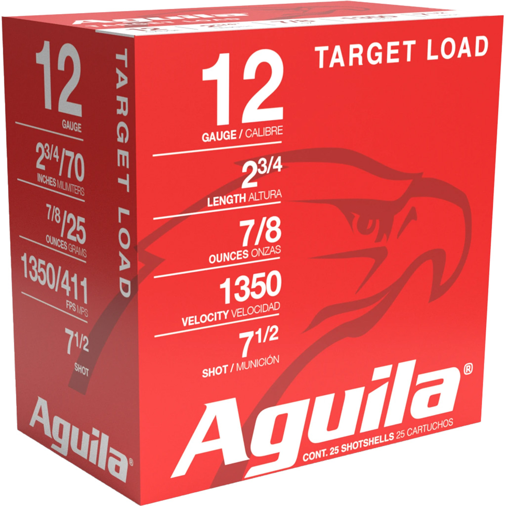 Aguila Target Shotgun Load 12 ga. 2.75 in. 24 gram 7.5 Shot 25 rd.