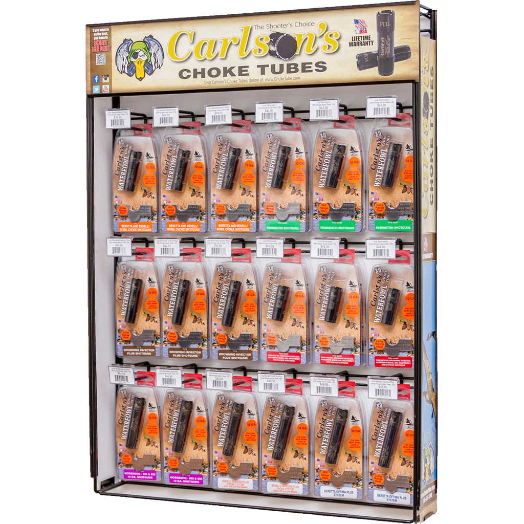 Carlsons Choke Tube Assortment Display 12 ga. Delta Waterfowl 3 Deep DROP SHIP