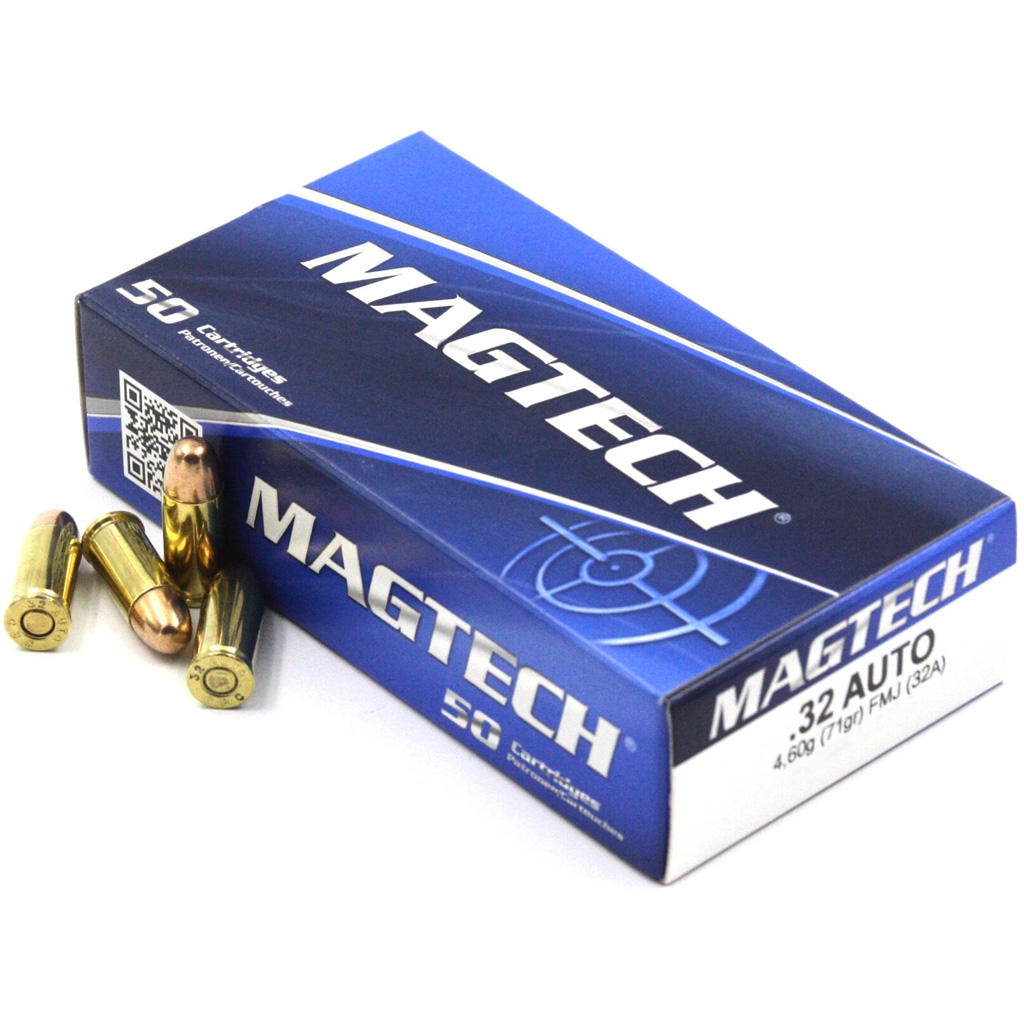 MAXXTech Pistol Ammo 7.65 Browning/32 Auto 71 gr. FMJ 50 rd.