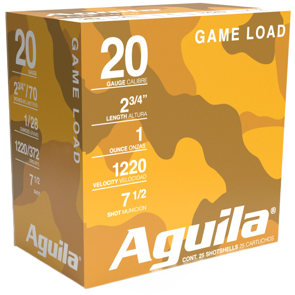 Aguila High Velocity Shotgun Game Load 20 ga. 2.75 in. 1 oz. 7.5 Shot 25 rd.