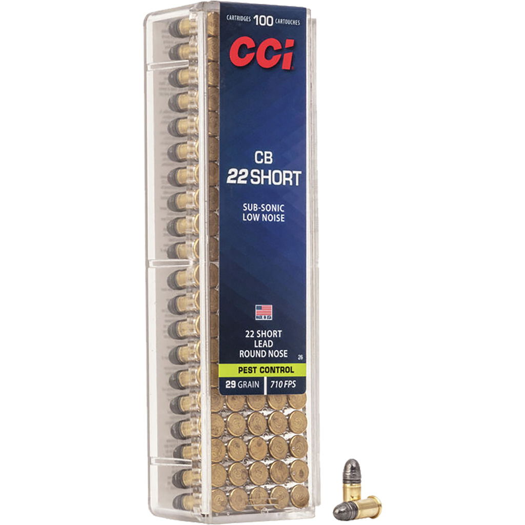 CCI Specialty CB Rimfire Ammo 22 Short 29 gr. Lead Round Nose 100 rd.