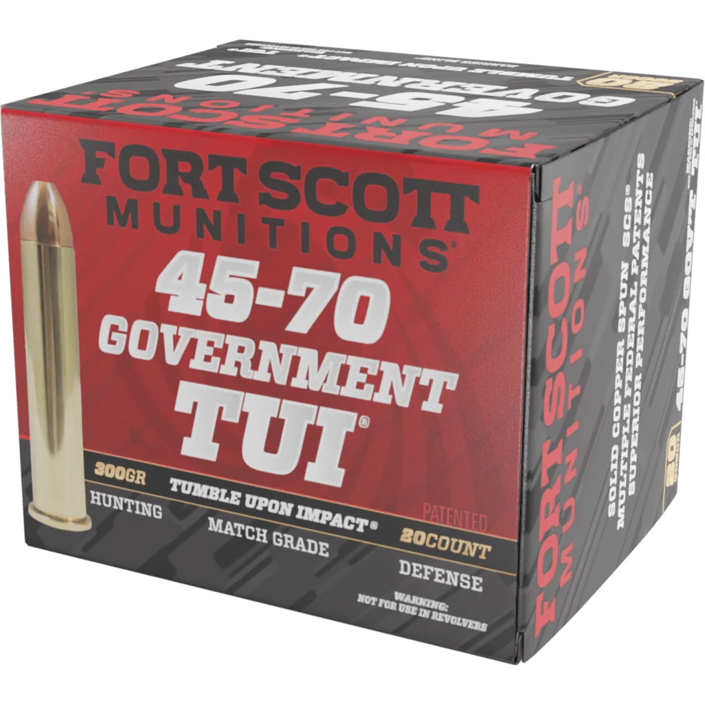 Fort Scott Munitions Rifle Ammo 45-70 GOVT. 300 gr. TUI 20 rd.