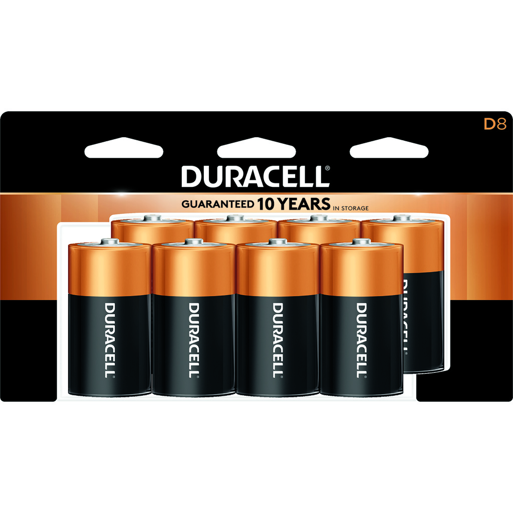 Duracell Coppertop Batteries D 8 pk.