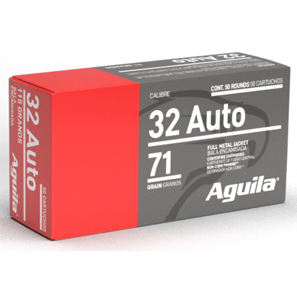 Aguila Pistol Ammo 32 ACP 71 gr. FMJ 50 rd.