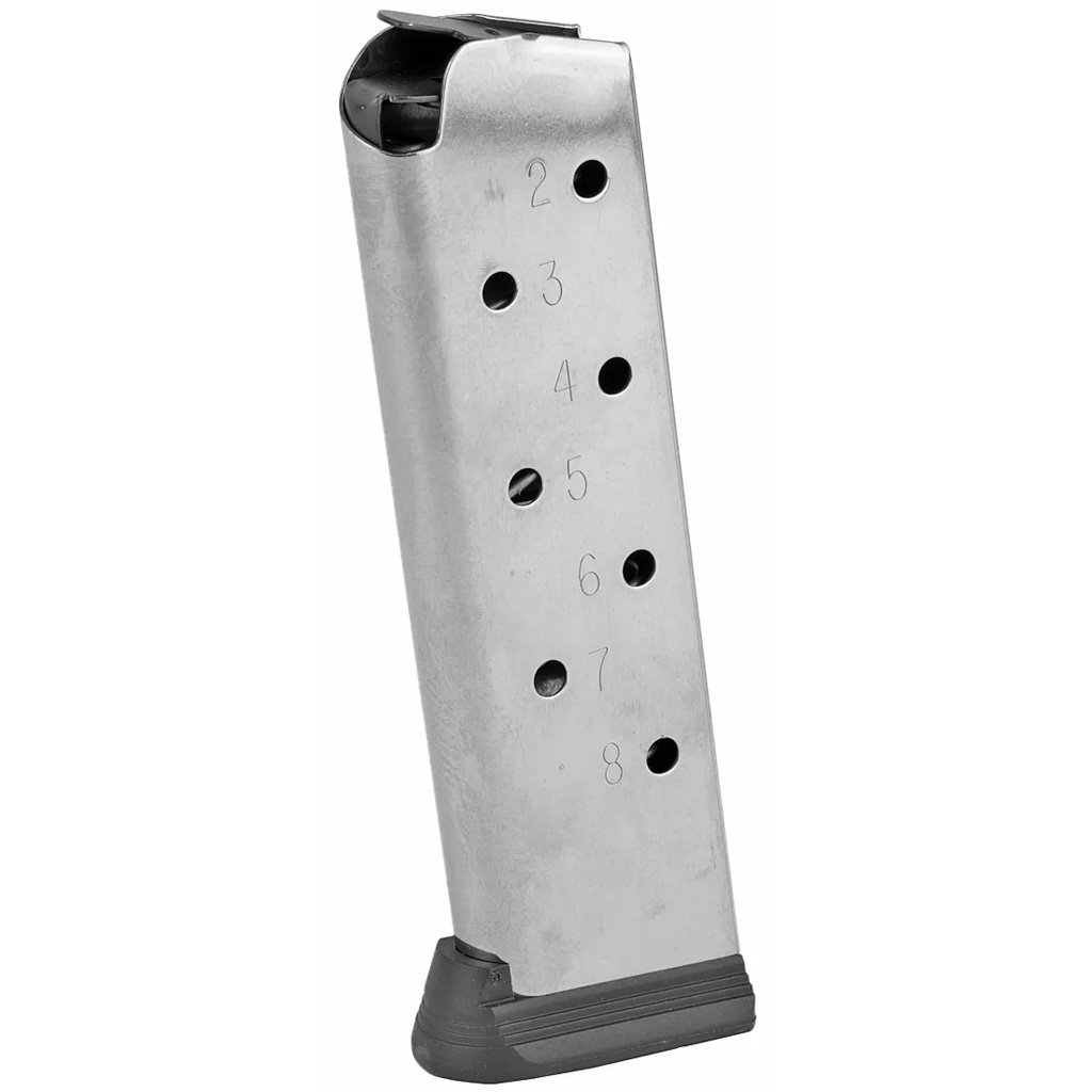 Colt 1911 Magazine 45 ACP 8 rd. Gov't/Commander Stainless w/Bumper