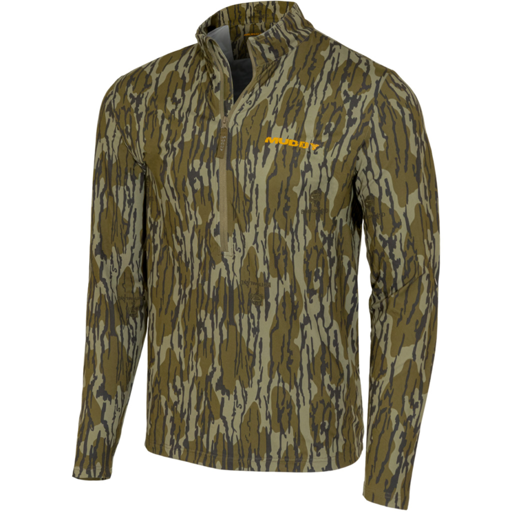 Muddy TRX Lightweight Quarter Zip Mossy Oak Bottomland 2X