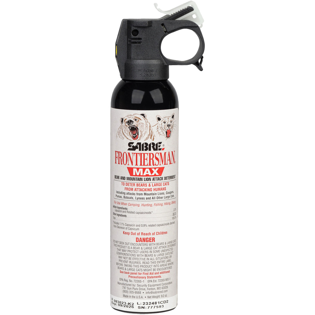 Sabre Frontiersman Max Bear and Lion Spray 9.2 oz