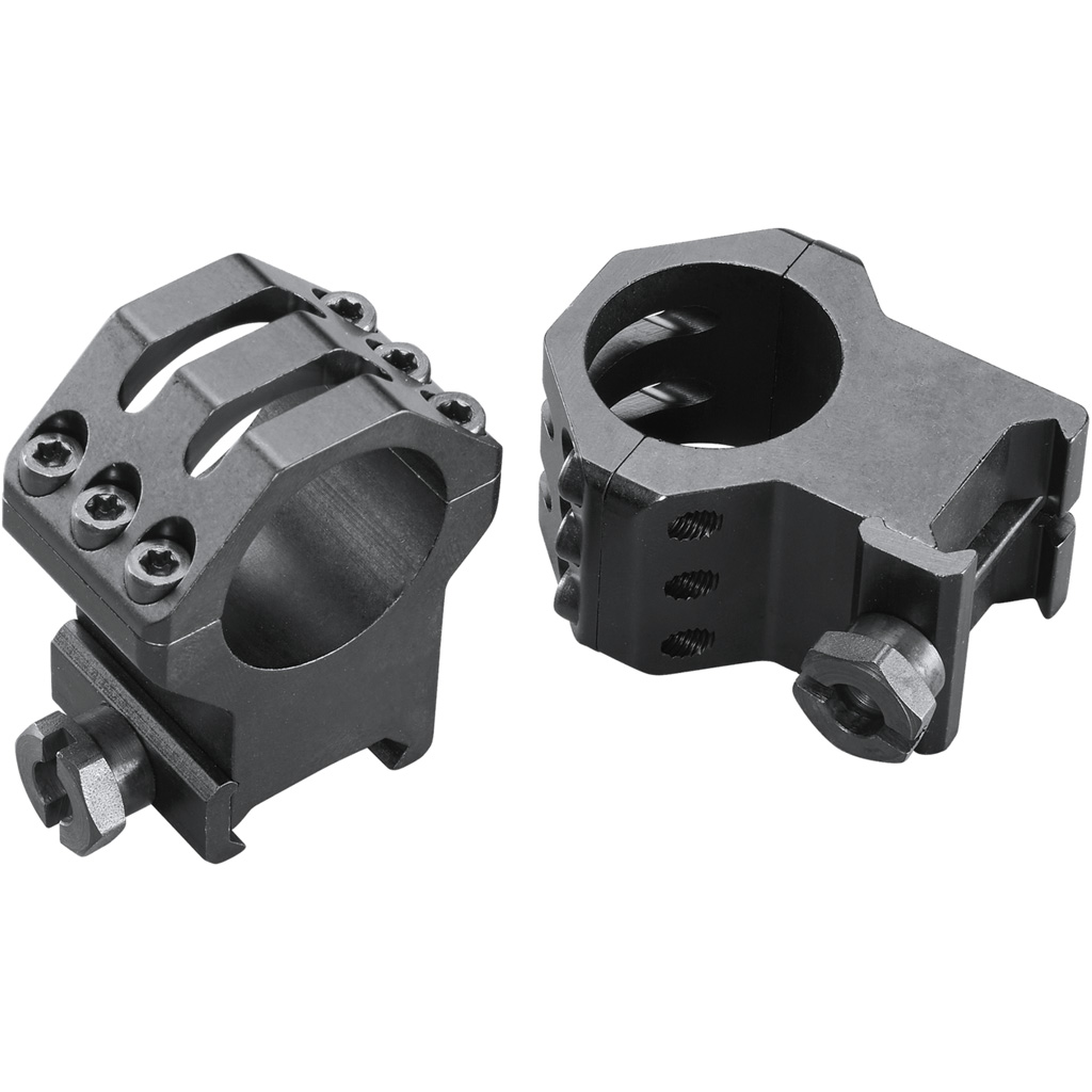 Weaver Classic 6Hole Skeleton Rings Matte Black 1" XXHigh Clamshell Pack