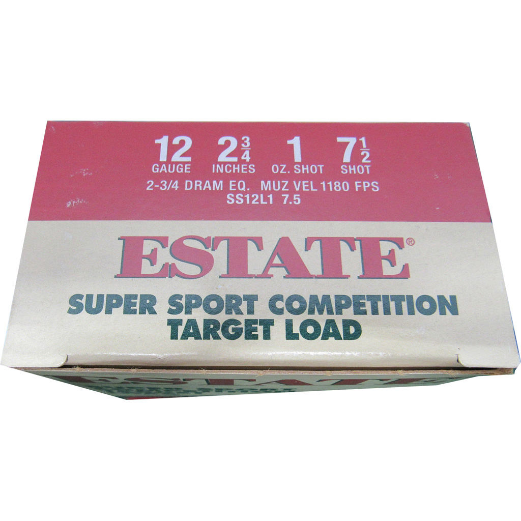 Estate Super Sport Competition Target Load 12 ga. 2.75 in. 2 3/4 Dr. 1 oz. 7.5 Shot 25 rd.