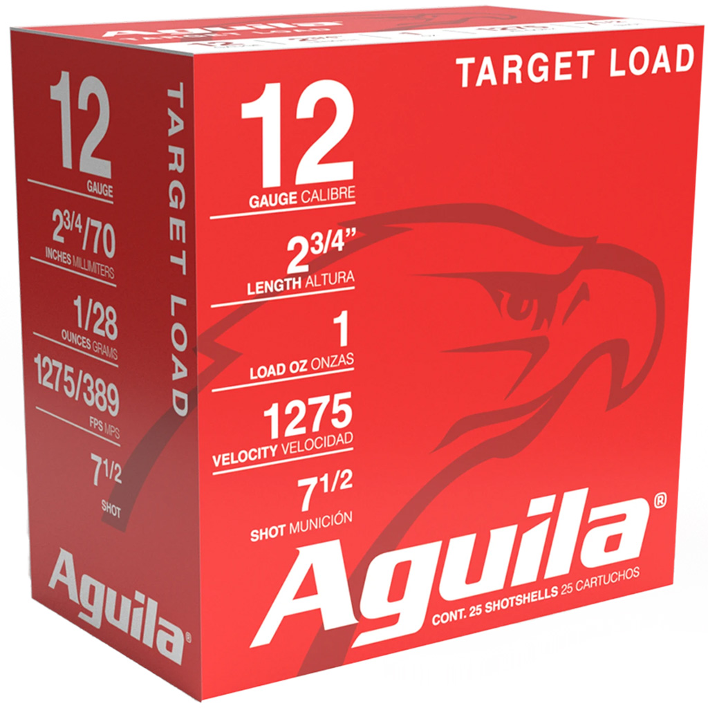 Aguila Target Shotgun Load 12 ga. 2.75 in. 1 1/8 oz. HDCP 7.5 Shot 25 rd.