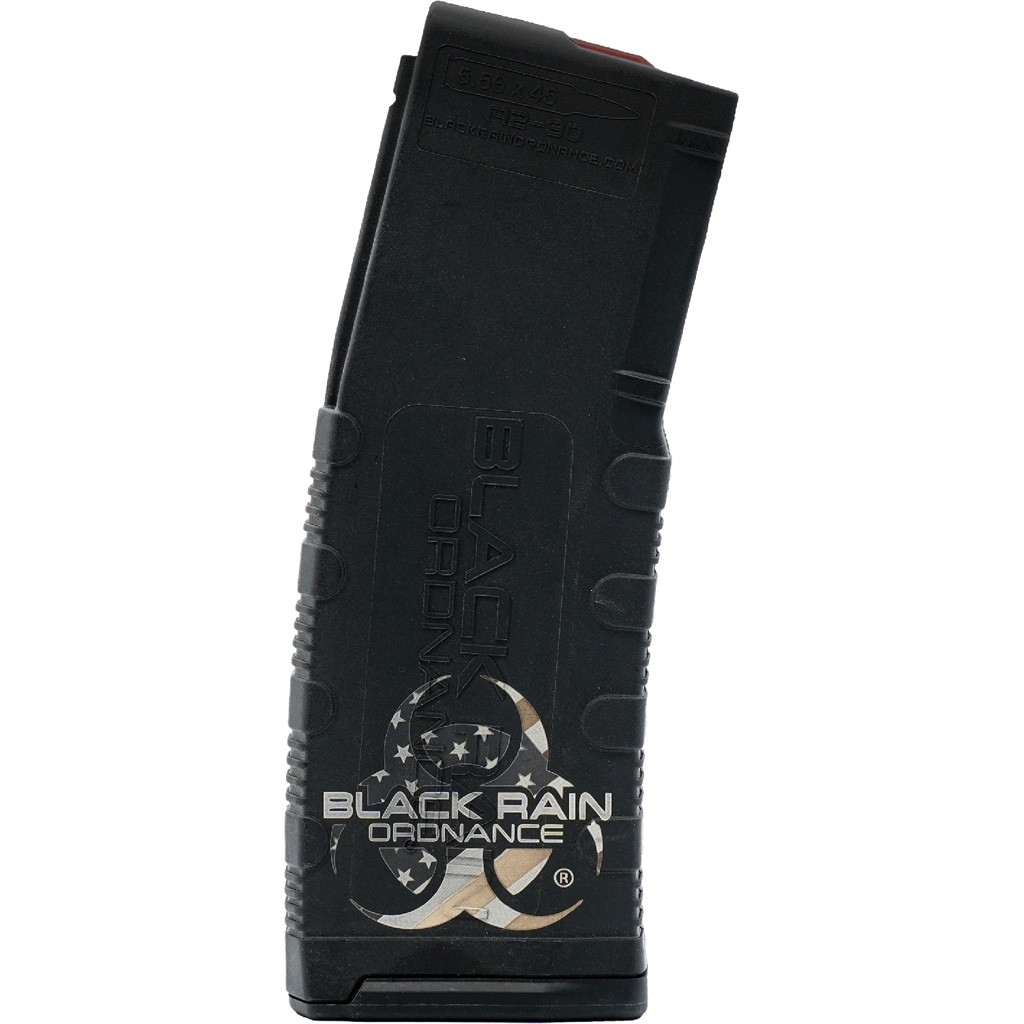 Black Rain Ordnance Lasered AR15 Magazine Black Rain Ordnance Flag 30 rd.