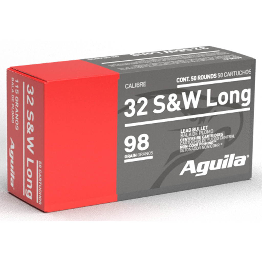 Aguila Pistol Ammo 32 S&W Long 98 gr. LRN 50 rd.