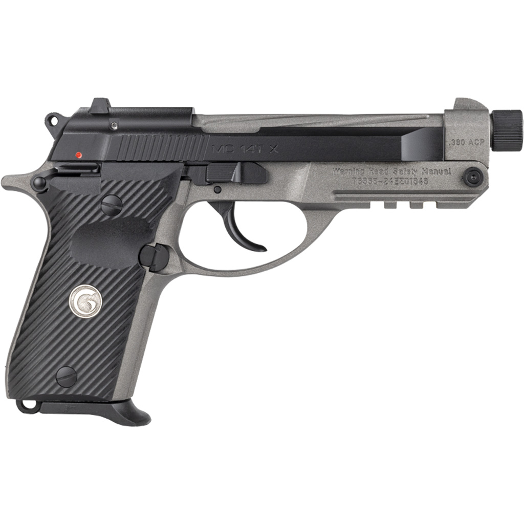 EAA Girsan MC14 T X Pistol 380 ACP 5 in Tip Up Tungsten/Black Threaded 13 rd