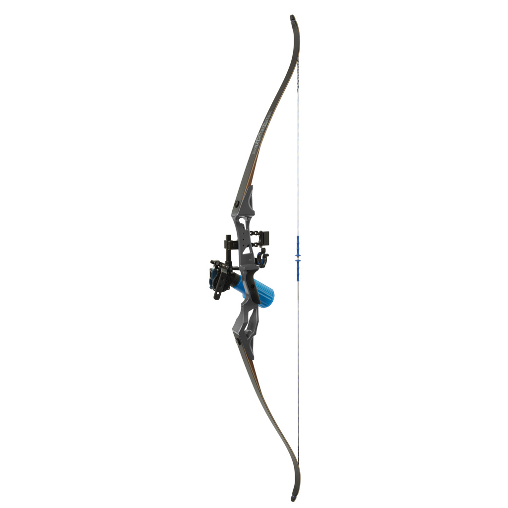 Fin Finder Bank Runner Bowfishing Recurve Package with Winch Pro Bowfishing Reel Black 35 lbs. RH