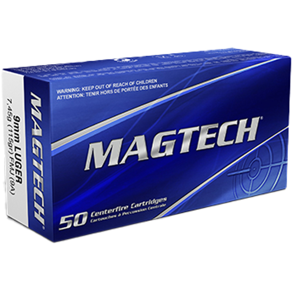 Magtech Pistol Ammo 9mm Luger 115 gr. FMJ 50 rd.