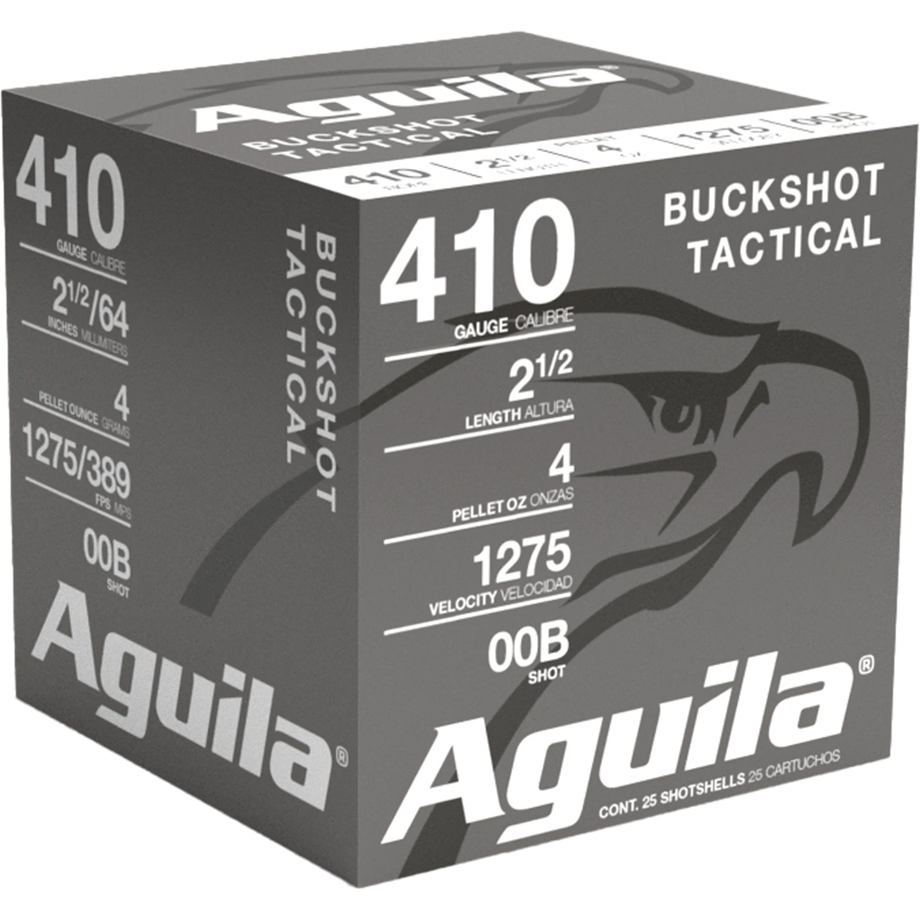 Aguila High Velocity Shotgun Game Load 410 ga. 2.5 in. 1/2 oz. 00 Buck Shot 25 rd.