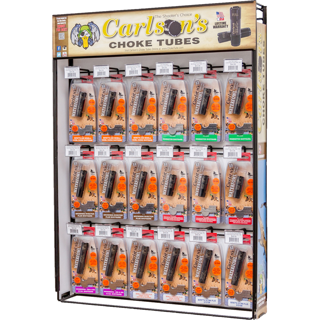 Carlsons Choke Tube Assortment Display 12 ga. Delta Waterfowl 2 Deep DROP SHIP