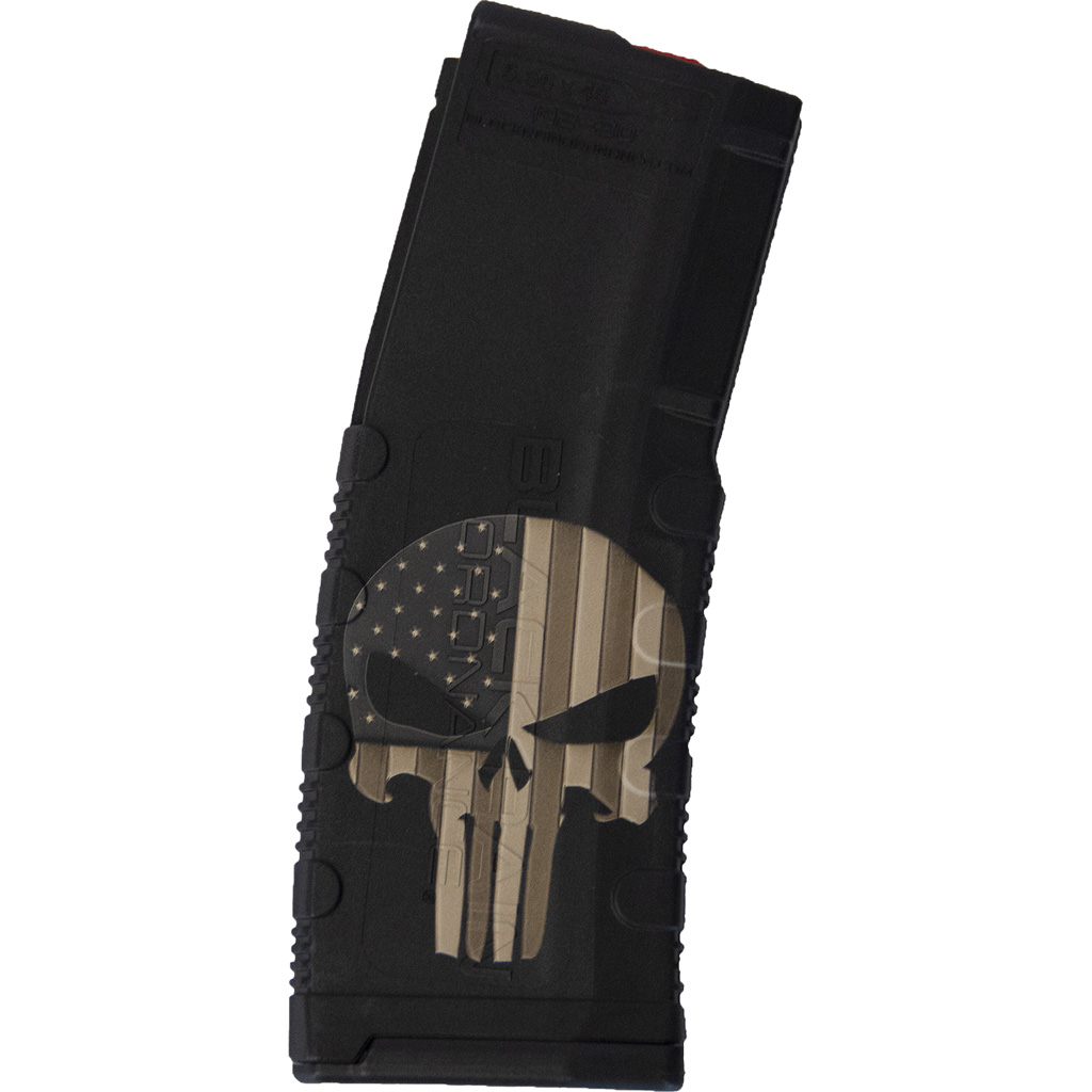 Black Rain Ordnance Lasered AR15 Magazine Punisher with Flag 30 rd.