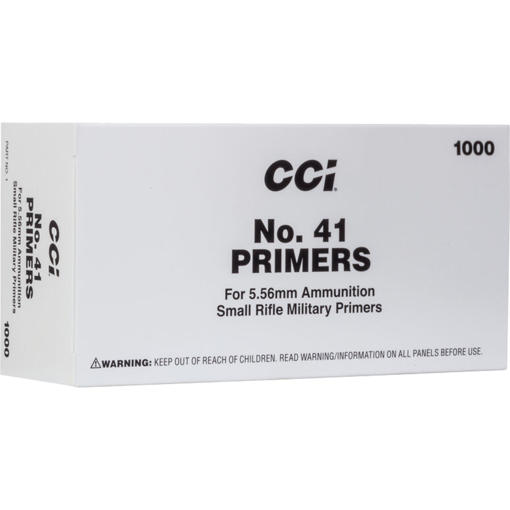 CCI Military Primers No. 41 for 5.56mm 1000 ct. HAZMAT