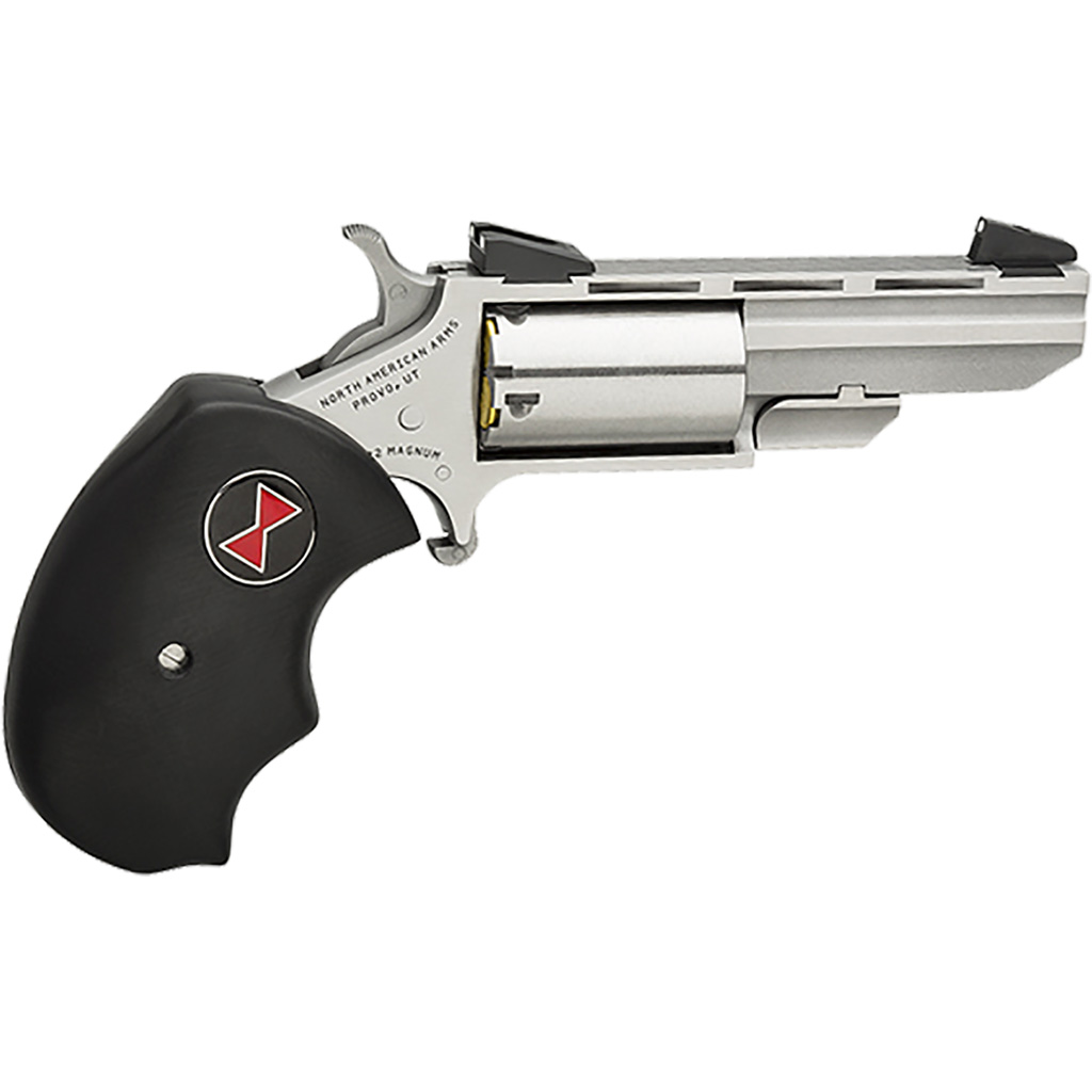 NAA Black Widow Revolver 22 LR Stainless/Black 2 in. 5 rd. FS