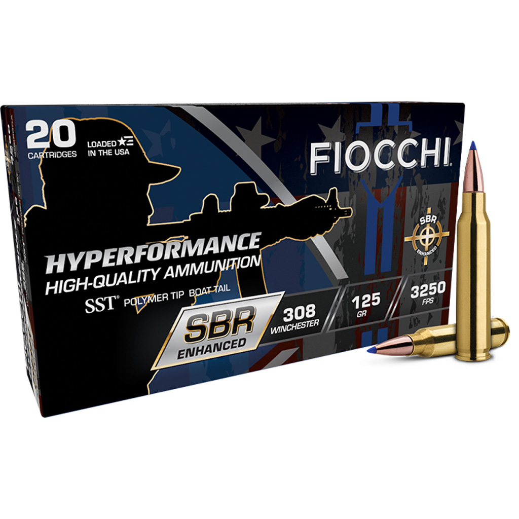 Fiocchi Hyperformance SBR Enhanced Rifle Ammo 308 Win. 125 gr. SST 20 rd.