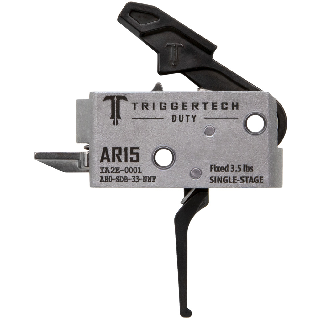 Trigger Tech AR15 Duty Single Stage Triggers Black Flat