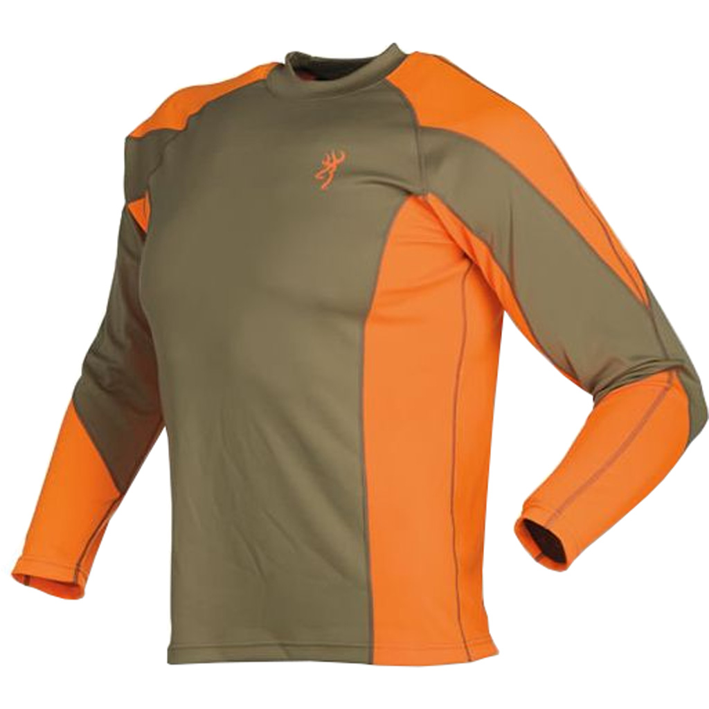 Bro NTS Upland Shirt Lg Khaki/Blaze