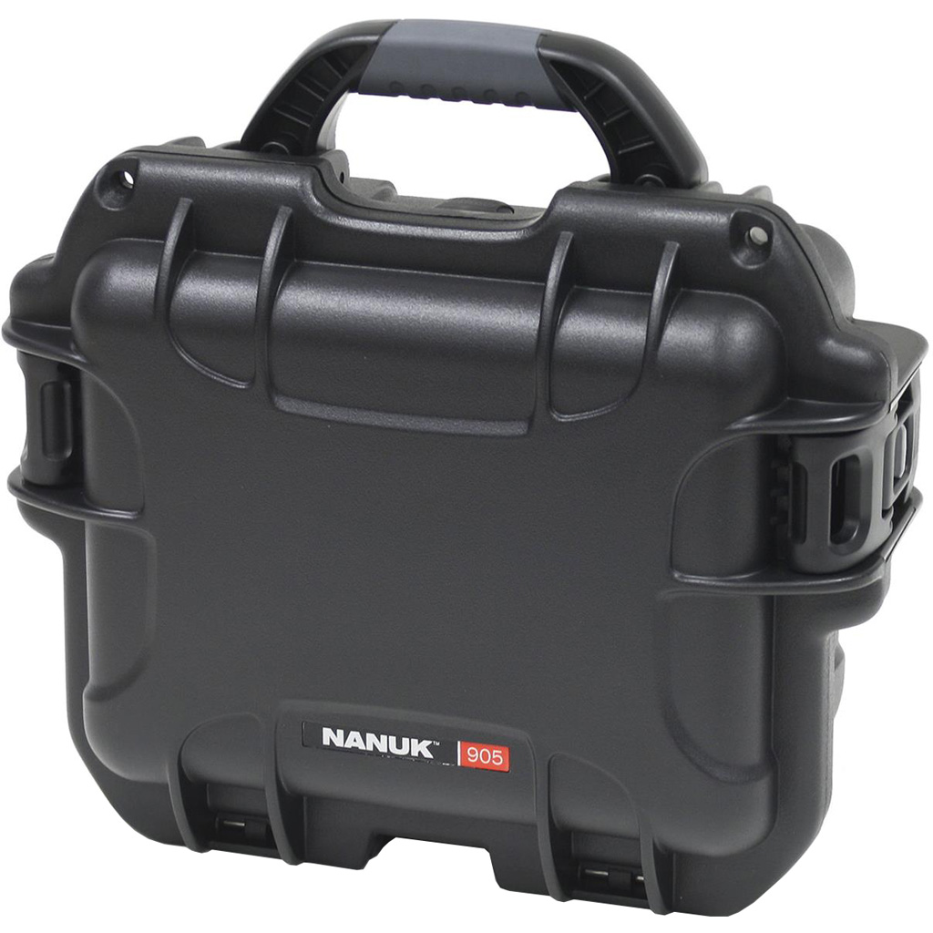 Nanuk Pistol and Accessory Hard Case w/Foam Black 9.4 in. x 7.4 in. x 5 in.