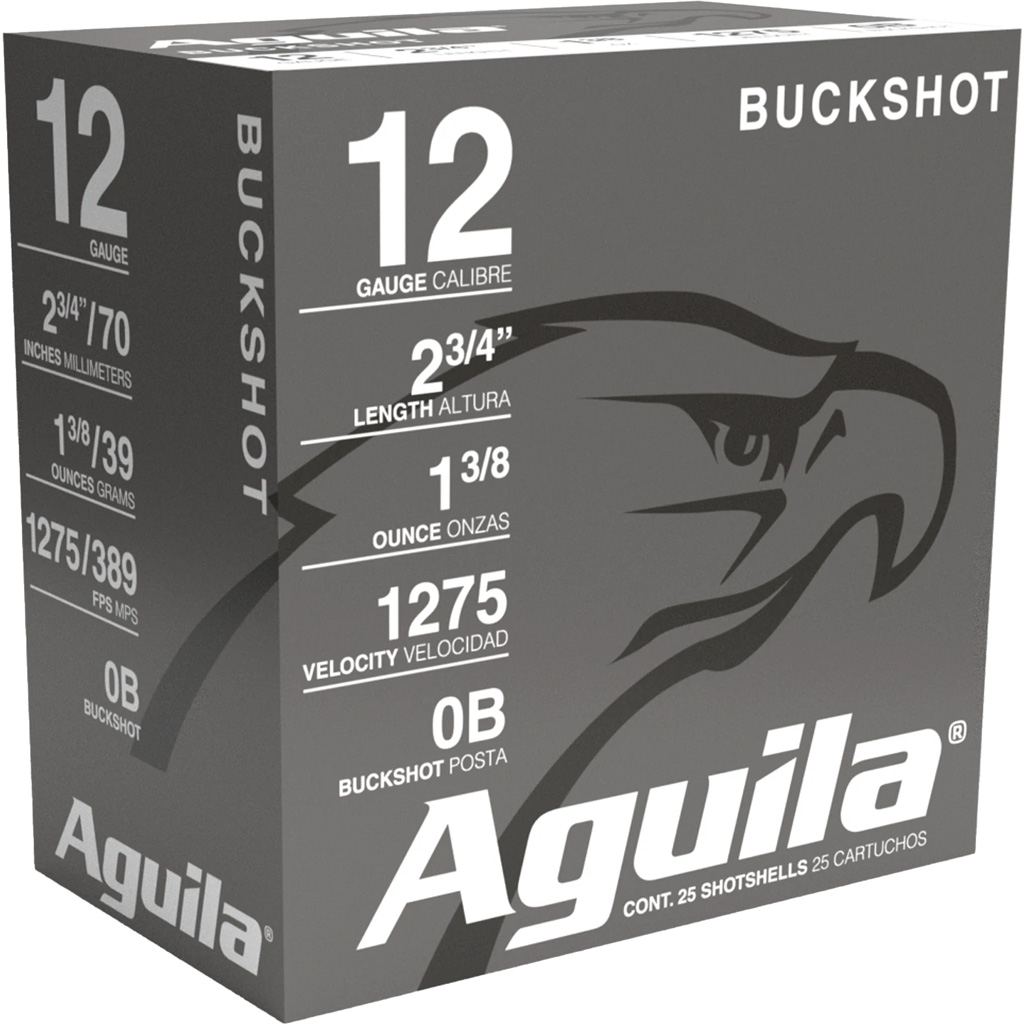 Aguila High Velocity Shotgun Game Load 12 ga. 2.75 in. 0 Buck Shot 25 rd.