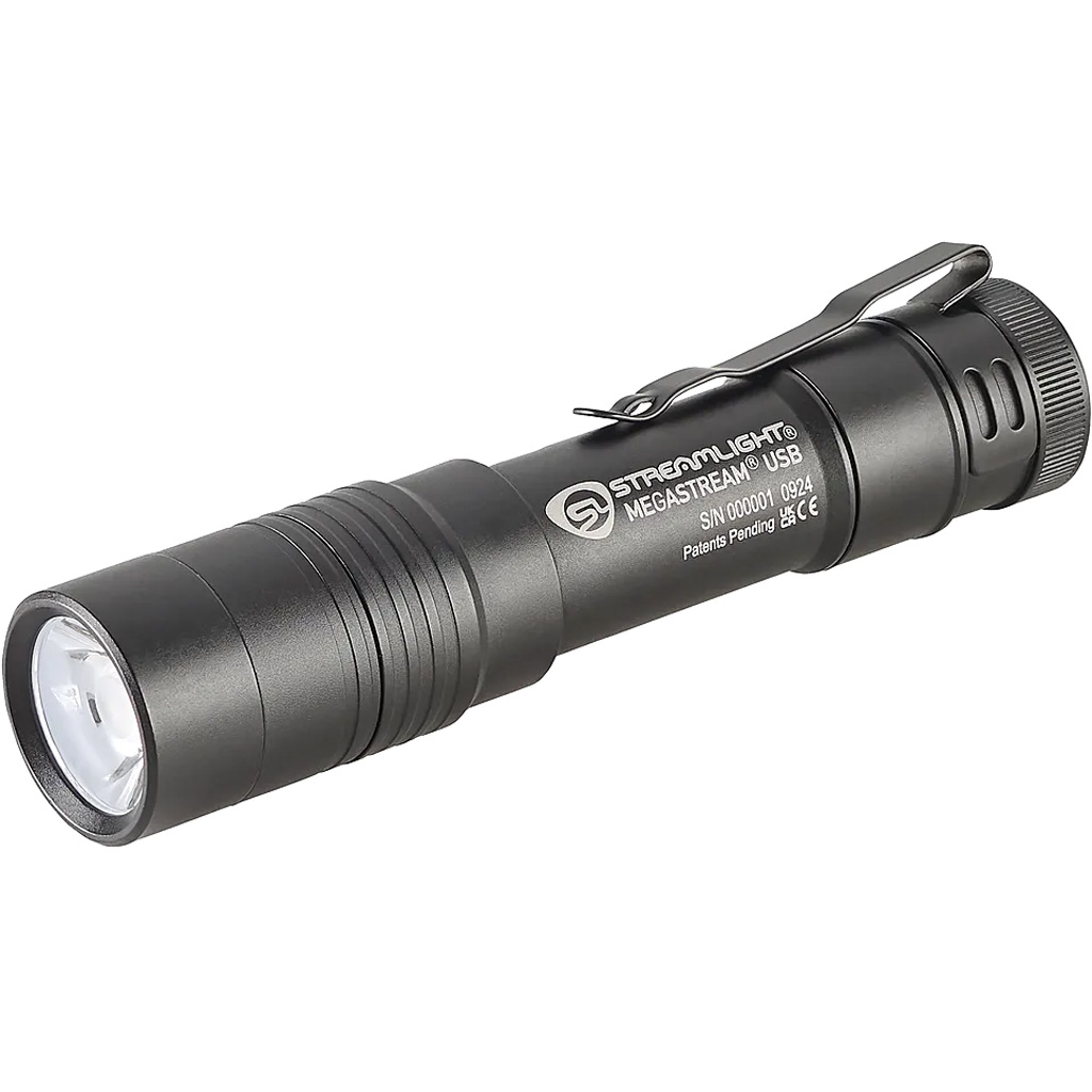 Streamlight Megastream Rechargeable USB Flashlight 1800 Lumen Adjustable w/Battery & Cable