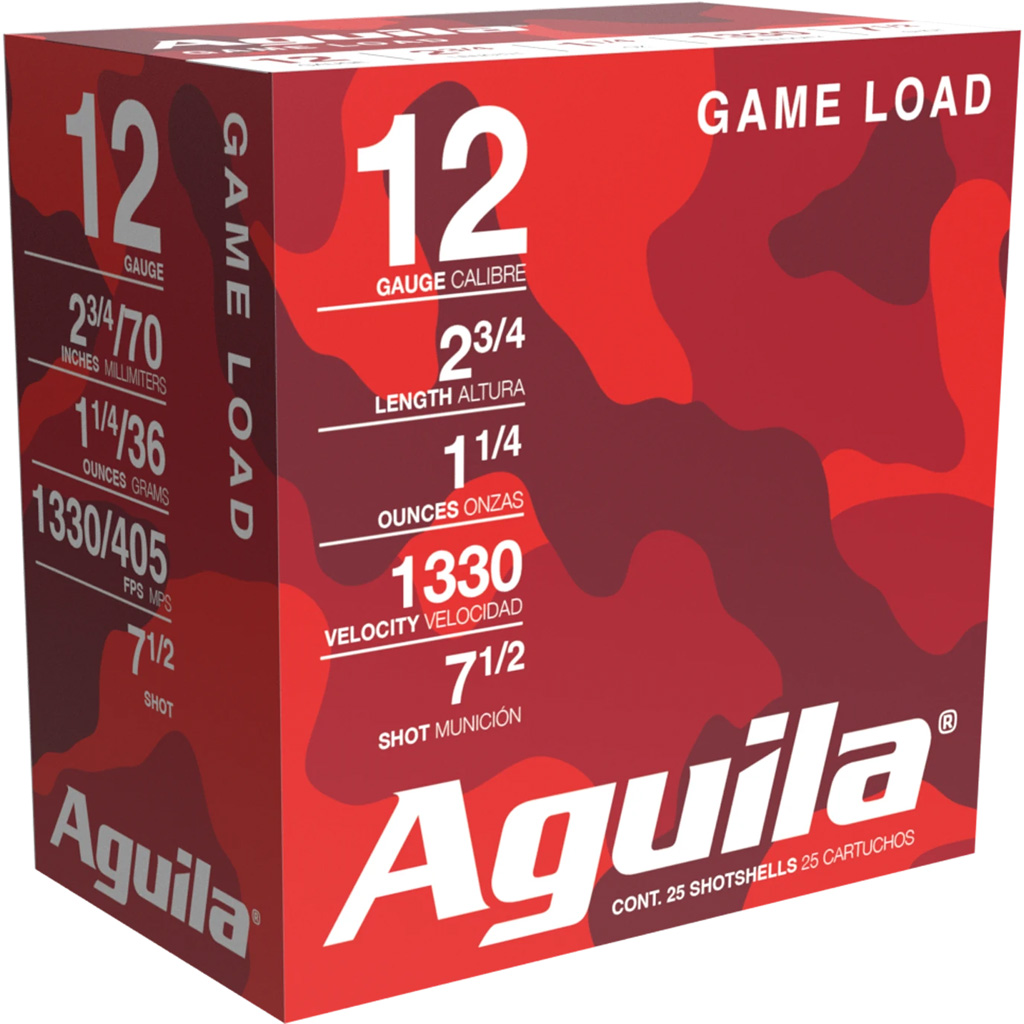 Aguila High Velocity Shotgun Game Load 12 ga. 2.75 in. 1 1/4 oz. 7.5 Shot 25 rd.