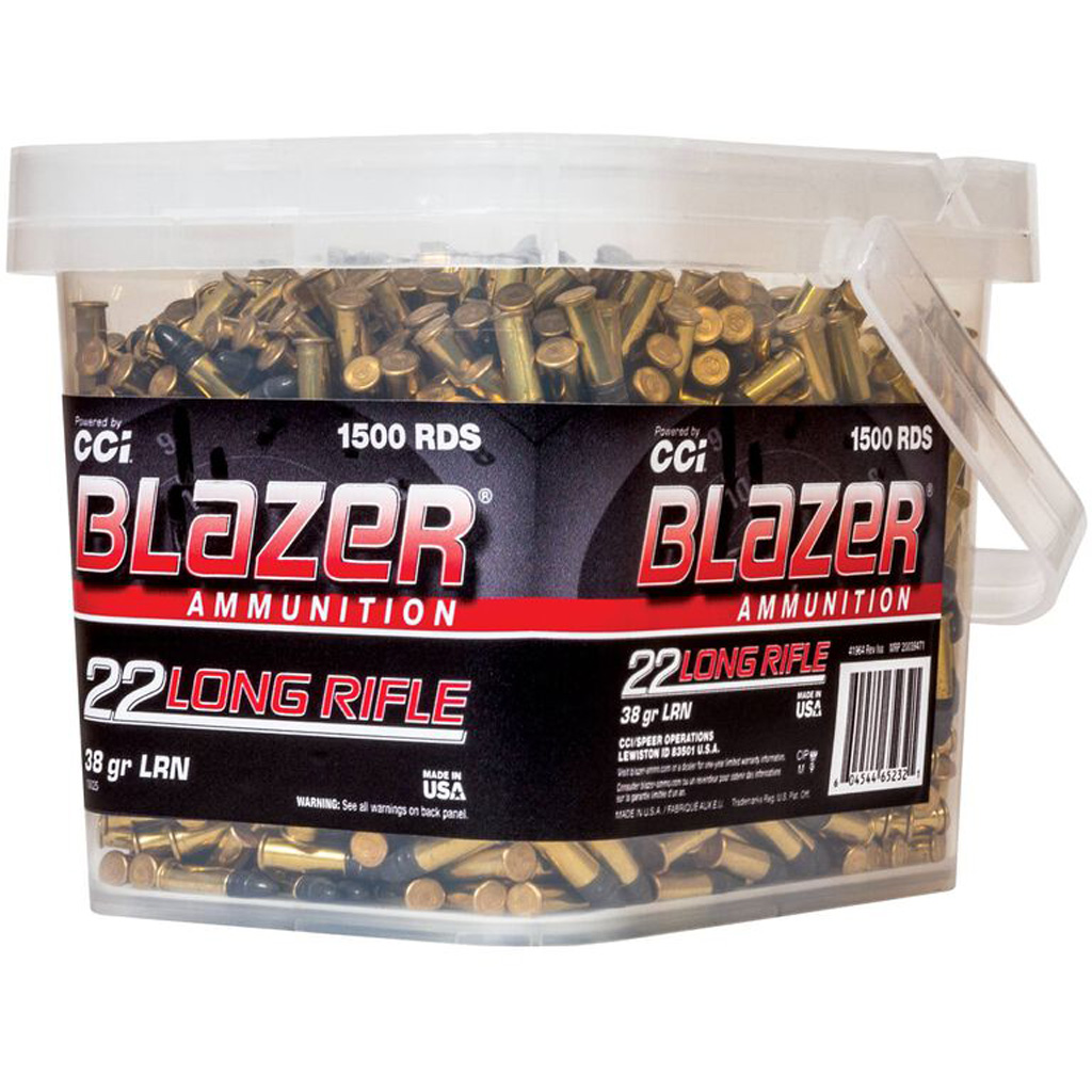 CCI Blazer Rimfire Ammo 22 LR. 38 gr. HP 1500 rd.