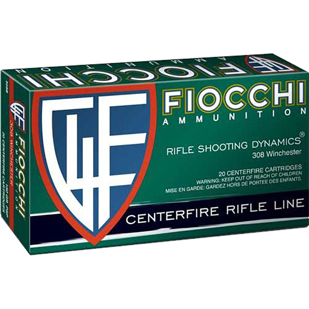 Fiocchi Shooting Dynamics Rifle Ammo 308 Win. 150 gr. PSP 20 rd.