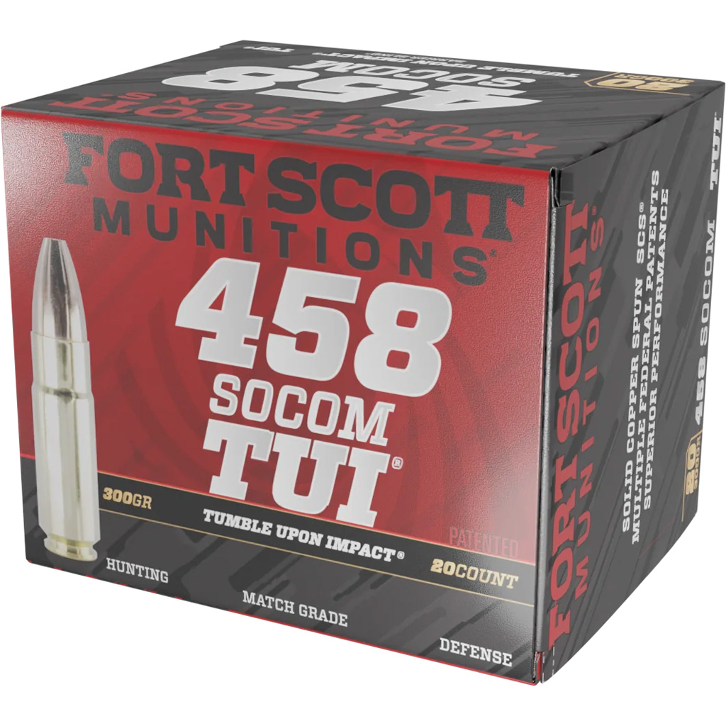 Fort Scott Munitions Rifle Ammo 458 SOCOM 300 gr. TUI 20 rd.