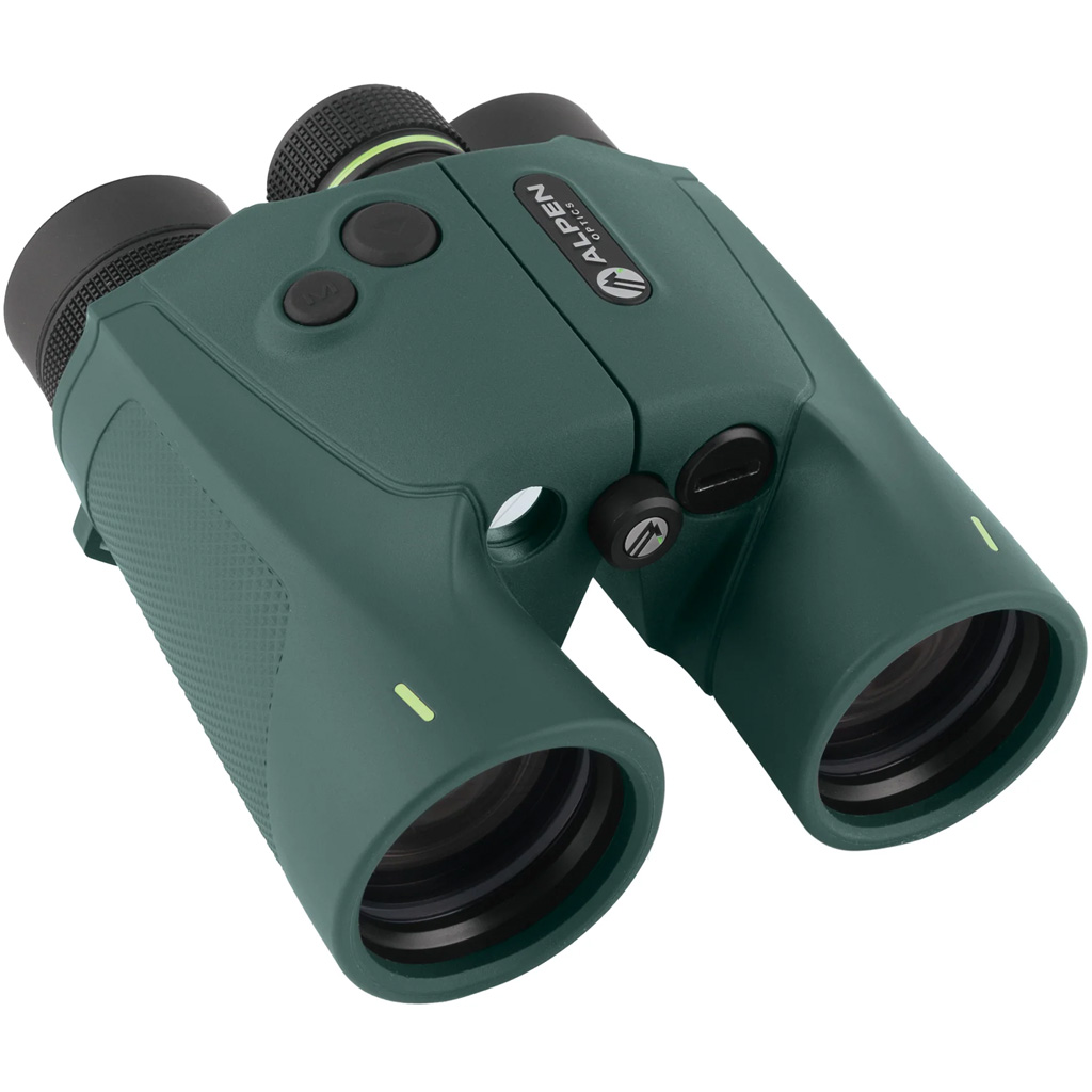 Alpen Laser Rangefinder Binoculars 10X42 Waterproof 2500 Yrd Range