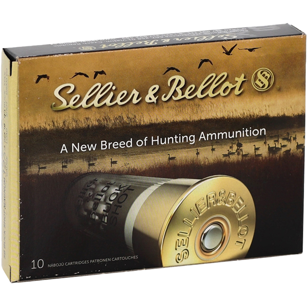 Sellier & Bellot Buckshot Loads 12ga 3" 1 7/8 oz #00 15 pellet 10 rd.