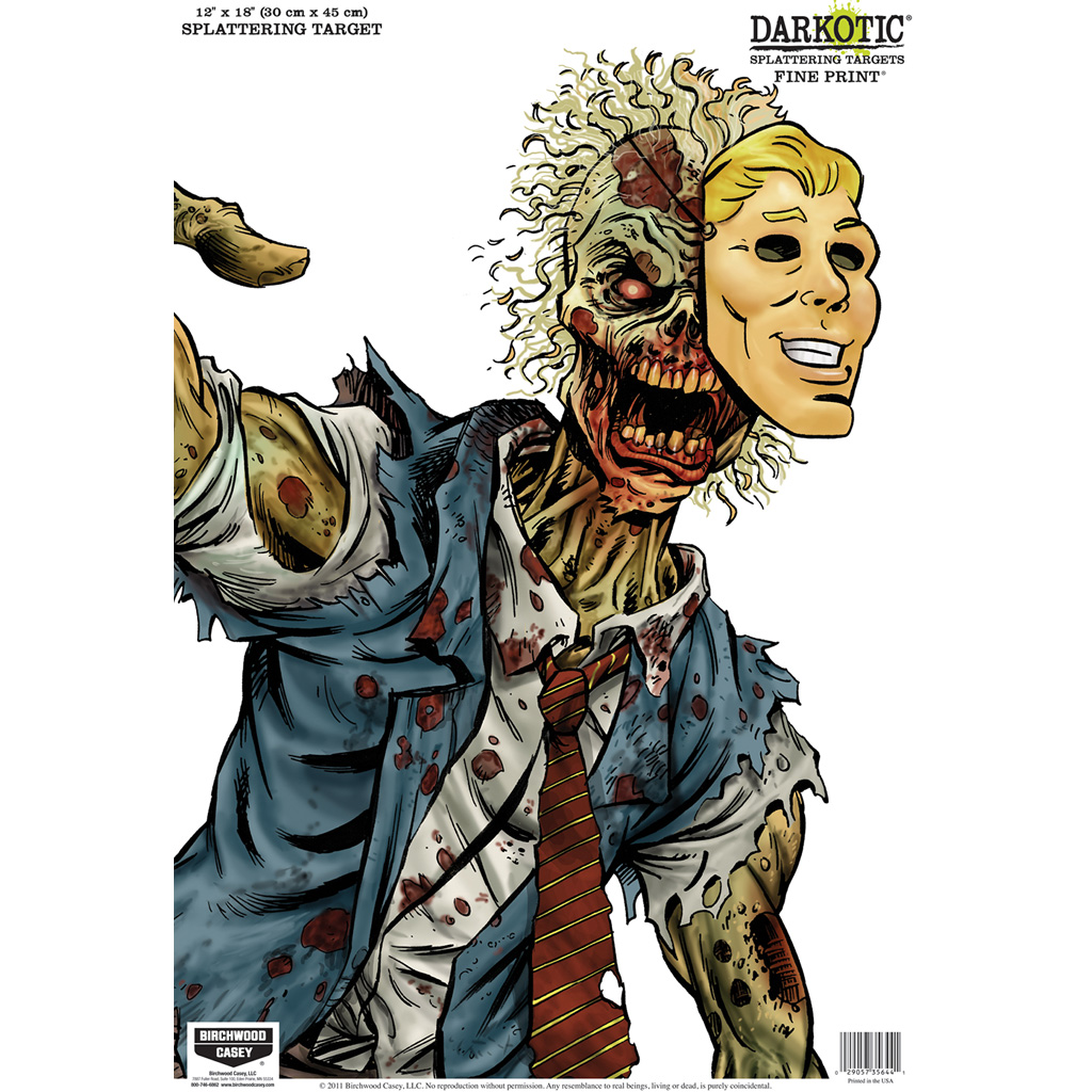 Birchwood Casey Darkotic Target 12x18 in. Fine Print 8 pk.