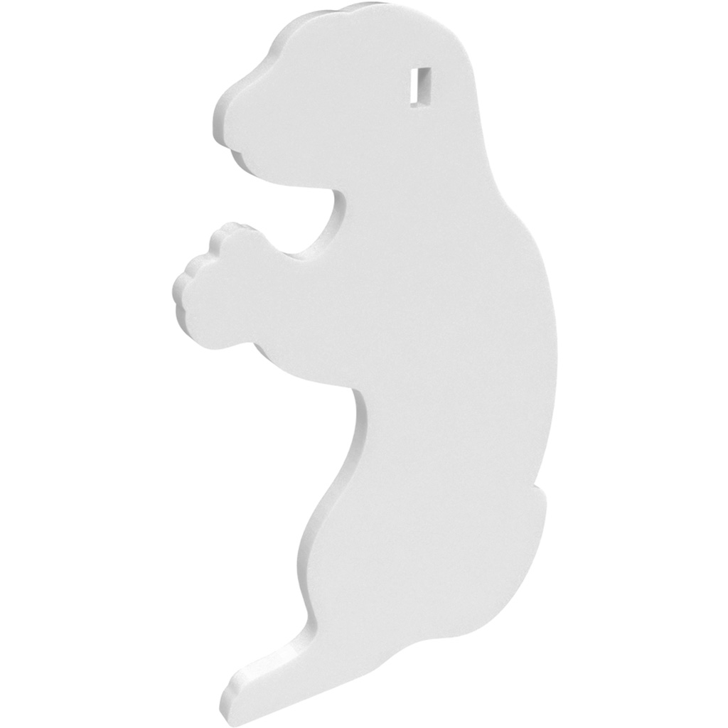 Birchwood Casey Ar500 Silhouette 1-Hole Gopher 3/8"