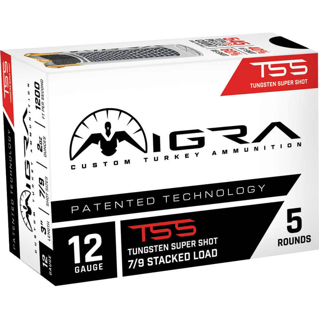 Migra Staxd TSS Turkey Load 12 ga. 3 in. 2 oz. 7-9 Shot 5 rd.