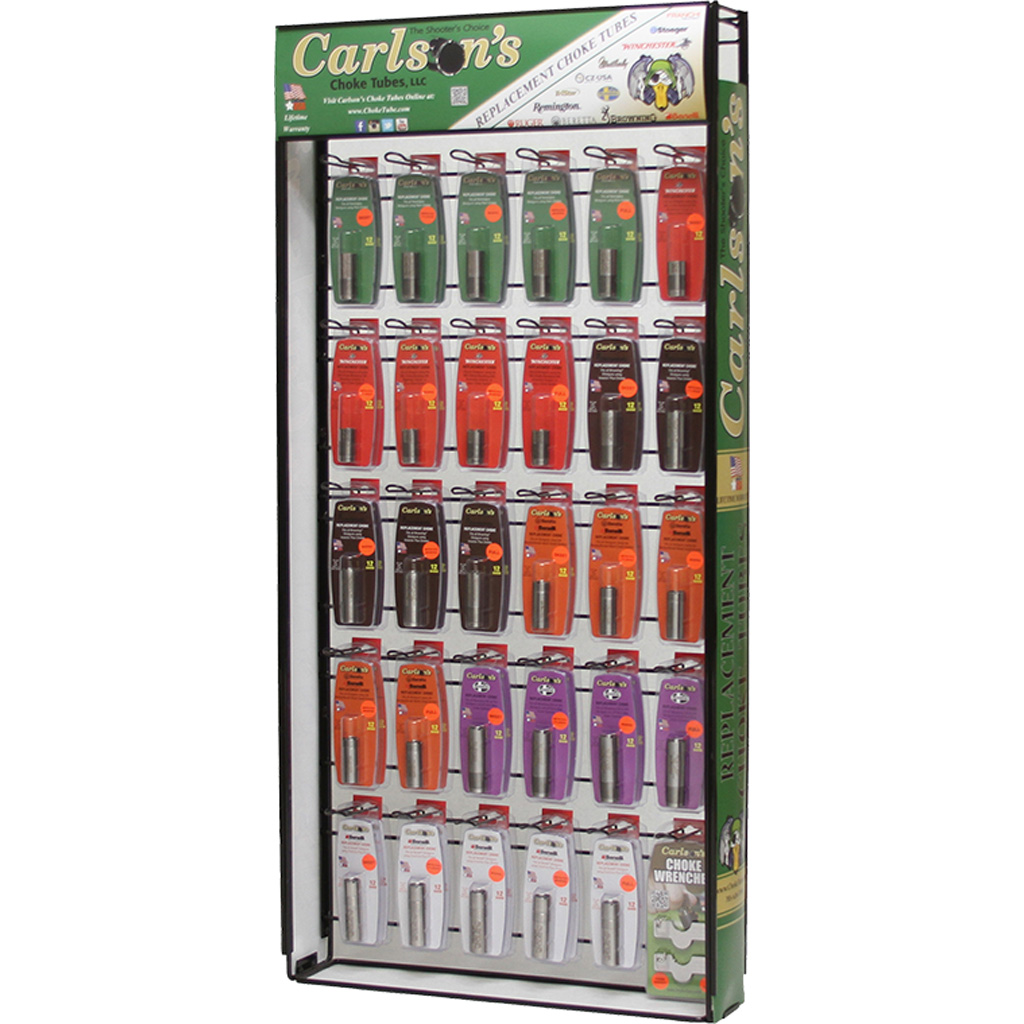 Carlsons Choke Tube Assortment Display 12 ga. Flush Midsize 30 SKU 2 Deep DROP SHIP